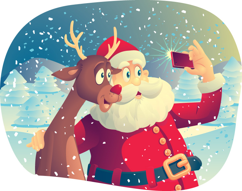 bigstock-Santa-Claus-and-the-Reindeer-T-74028337