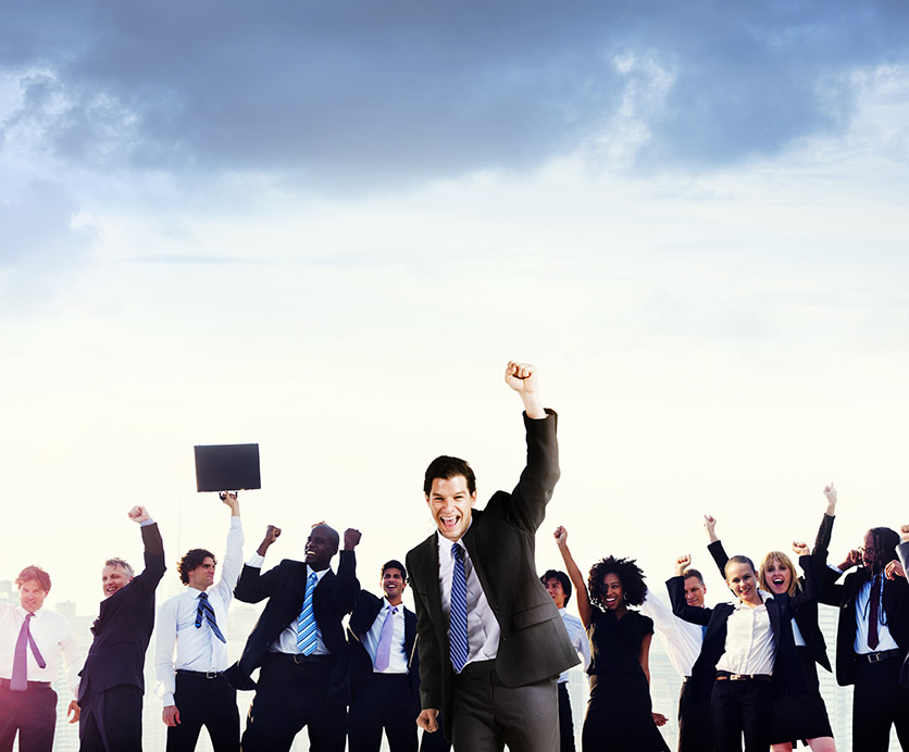 Business People Corporate Celebration Success Concept